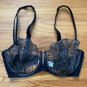 Simone Perele Naunce Embroidered Mesh Balconette Bra